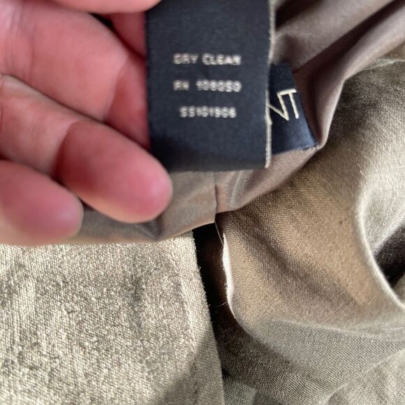 Lane Bryant Khaki Green Linen Blend Blazer Sz 24 - Picture 4 of 4